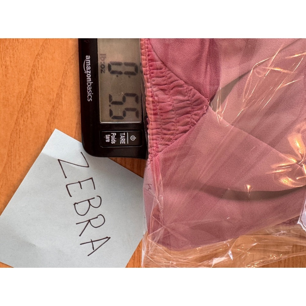 WAYF Peplum Blouse Women Small Pink Smocked Waist Puff Sleeve Romantic Coquette - Picture 10 of 10
